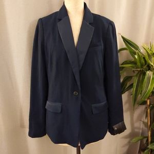 Banana Republic Blue Single Button Blazer with Pockets Size 6